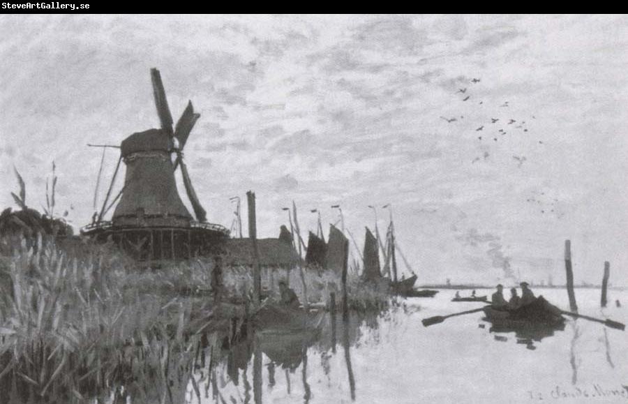Claude Monet Windmills near Zaandam